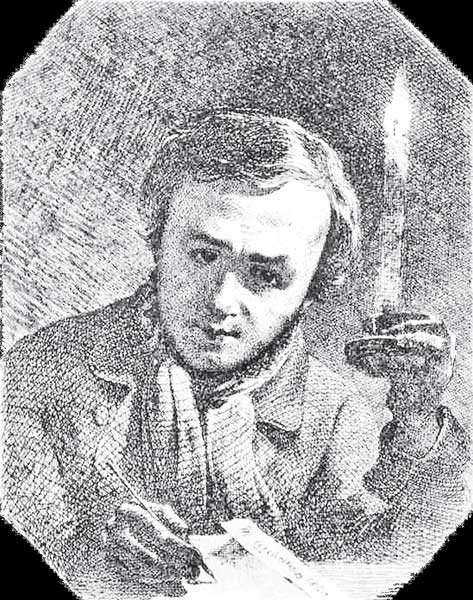 автопортрет Т.Г. Шев¬ченка, 1845 рік.