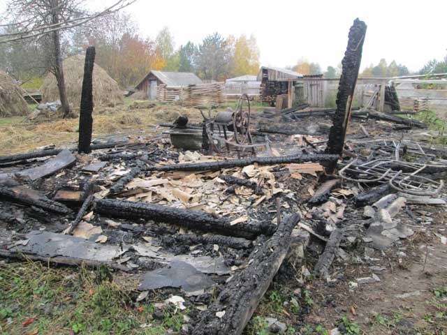 у селі Залядино Володимирецького району живцем згорів чоловік