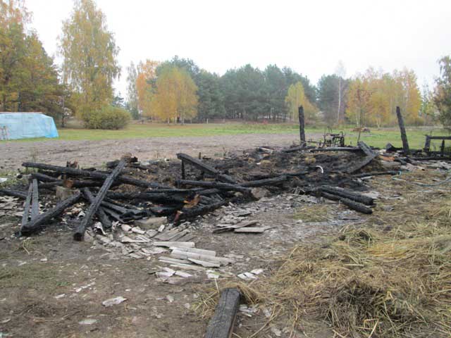 у селі Залядино Володимирецького району живцем згорів чоловік