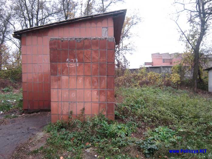 Туалет біля автостанції у Володимирці